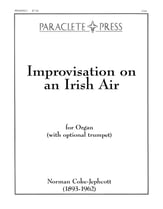 Improvisation on an Irish Air Organ sheet music cover
